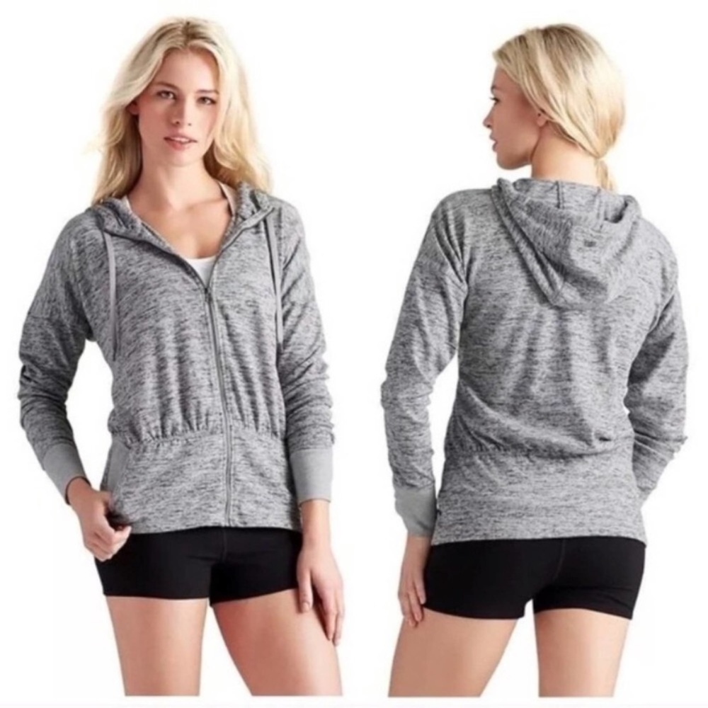 Athleta Marled Full Zip Hoodie EUC